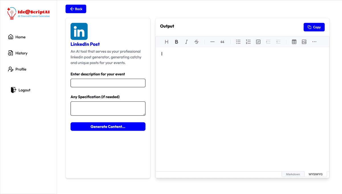 Content Generation - Template 1
